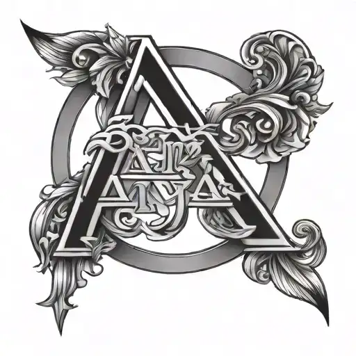 a tattoo for the name Arya Jade with a birthday of November 12 2024 in roman numerals but no words or letters tattoo design idea