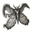 Mothman tattoo design idea