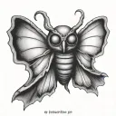 Mothman tattoo design idea