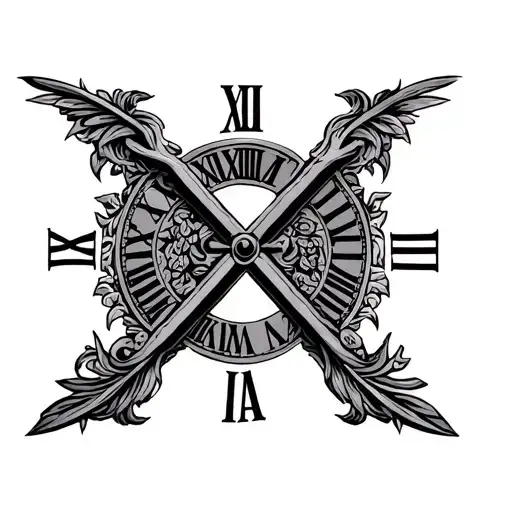 2004 Roman Numerals tattoo design idea