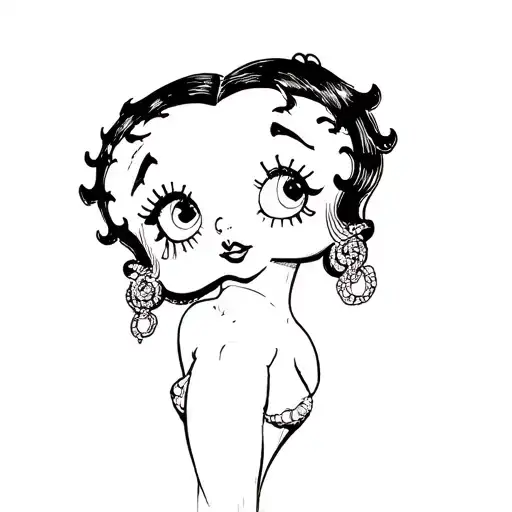 betty boop tattoo design idea