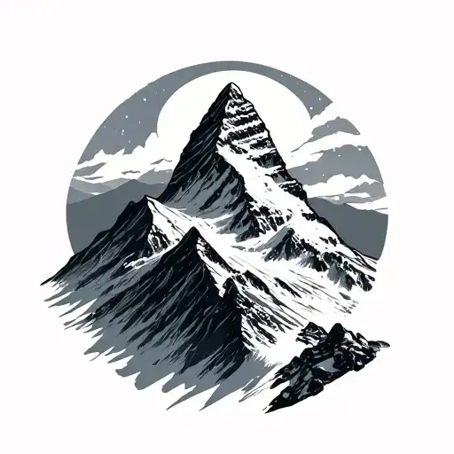 Matterhorn tattoo design idea