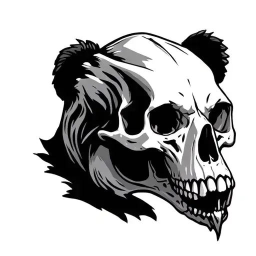 Bear Skull tattoo design idea