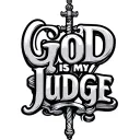 create cool lettering to create god is my judge tattoo design idea
