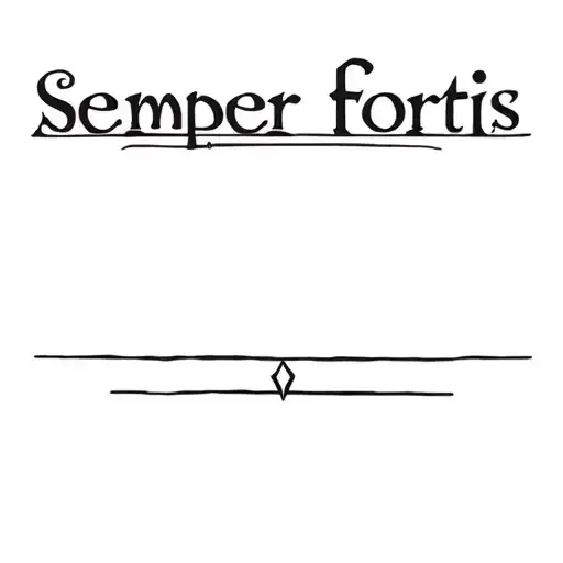 semper fortis tattoo design idea