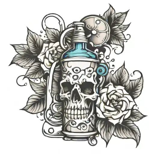 just breathe and stay hydrated tattoo design idea