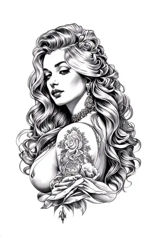 madonna tattoo design idea