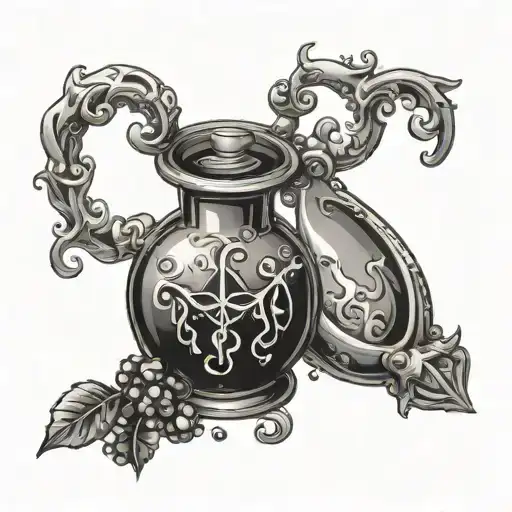 Potion tattoo design idea