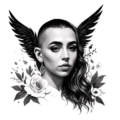 Mac miller divine feminine tattoo design idea