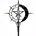 witchcraft inspired tattoo featuring tattoo design idea