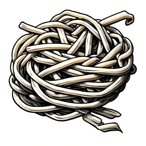 pasta italian tattoo design idea