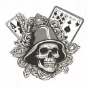 Chicano, Santa Muerte, police car, dice, playing cards, praying hands, phrase "Fortis fortuna adiuv tattoo design idea