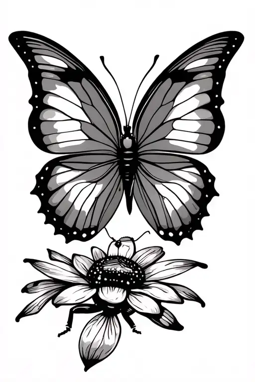 butterfly that says jazzy bug tattoo design idea