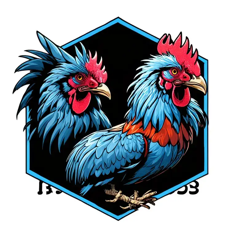 cocks and chastity cage tattoo design idea