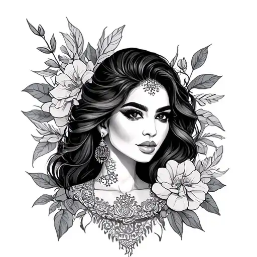 Latina tattoo design idea
