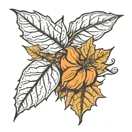 halloween colours , autumn leaves , october 4th 2024, wedding tattoo design idea