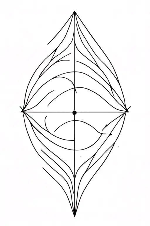 points and lignes ornementale tattoo design idea