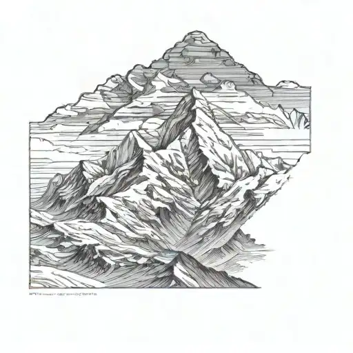 nepal's mount everest tattoo design idea
