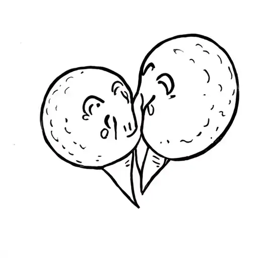 two roly-poly's humping each other side tattoo design idea