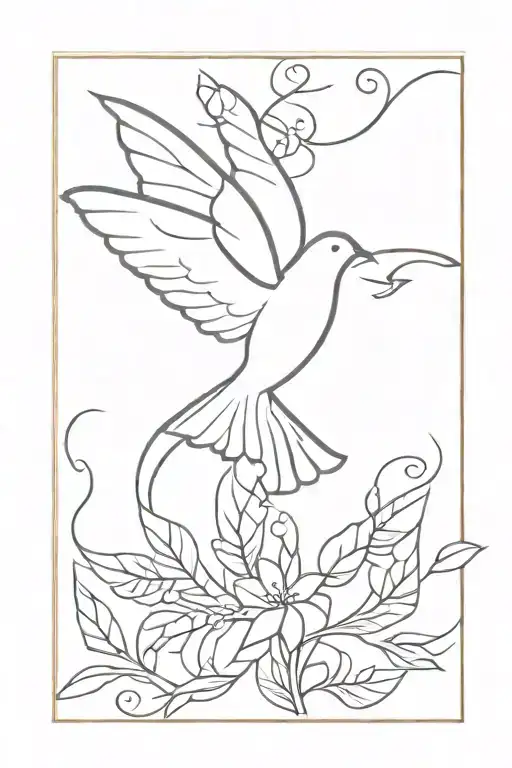 holy spirit dove tattoo design idea
