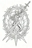 Sword art online tattoo design idea