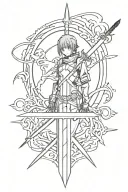 Sword art online tattoo design idea