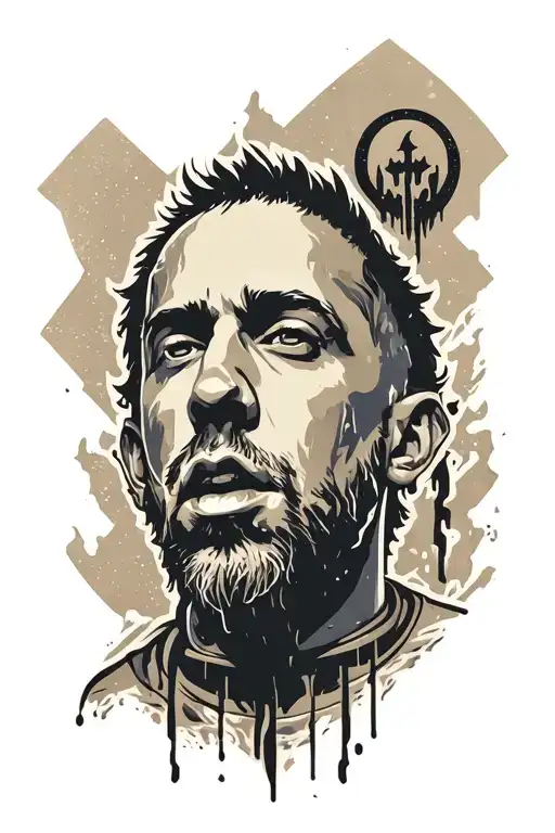 Mix linkin park logo with his album meteora tattoo design idea