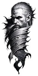 Witcher 3 tattoo design idea
