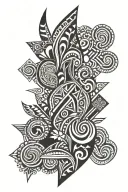 South African tribal patterns tattoo design idea