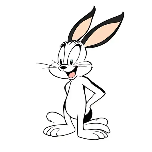 looney tunes character tattoo design idea