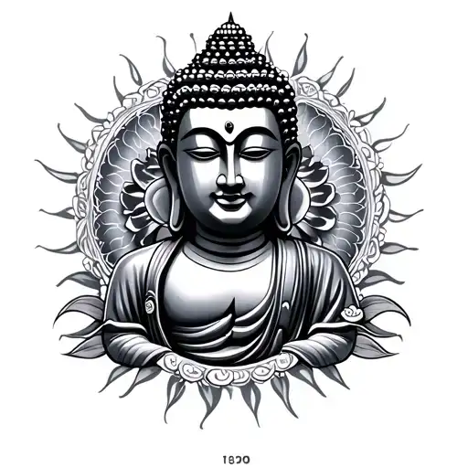 Buddha tattoo design idea