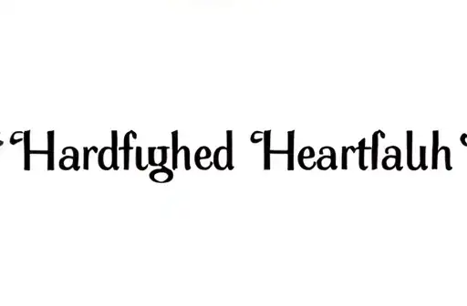 "HardfoughtHeartfelt Hallelujah" tattoo design idea