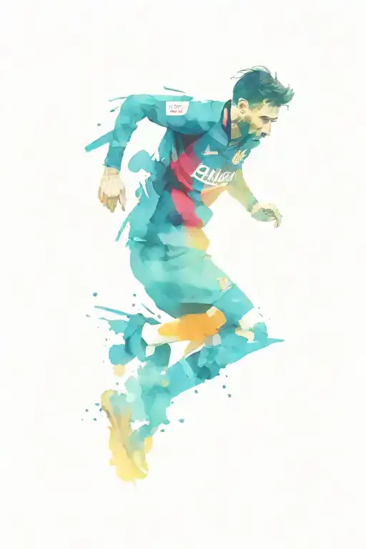 I want a tattoo on my whole forearm. from the palm will be the FC Barcelona logo, above it Messi's iconic goal celebrati tattoo design idea