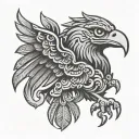 mexican eagle tattoo design idea