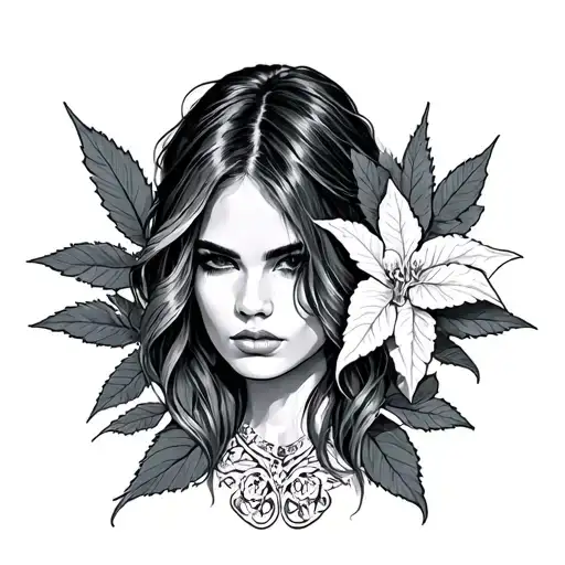 Maryjane tattoo design idea