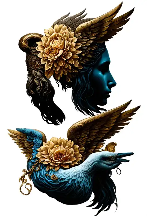 Design of some Moiras, who are characters of Greek mythology that csaben the present past and future of a person. tattoo design idea