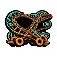 Roller coaster loop tattoo design idea
