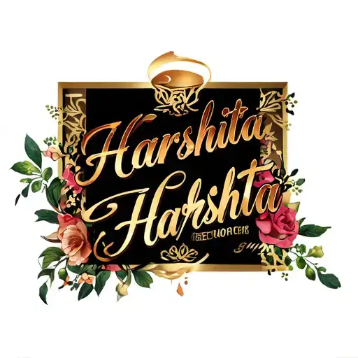 Harshita name tattoo design idea