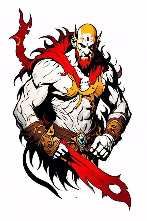 god of war tattoo design idea