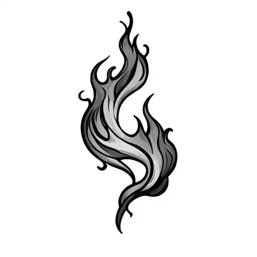 Filler Flames tattoo design idea