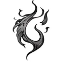 Filler Flames tattoo design idea