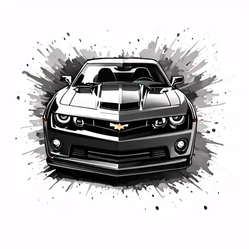 Bratz Camaro car tattoo design idea
