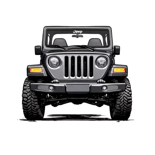 jeep tattoo design idea