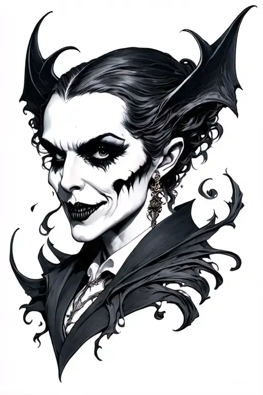 maevis draculas tattoo design idea