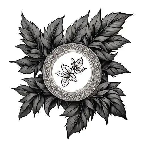 Greek Vines tattoo design idea