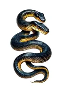 Filler snake tattoo design idea