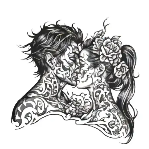Justin & Krystal soul leaving the body tattoo design idea