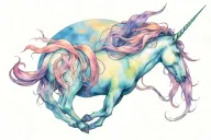 the last unicorn and the band sublime sun tattoo design idea