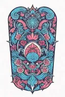 psychedelic tattoo design idea