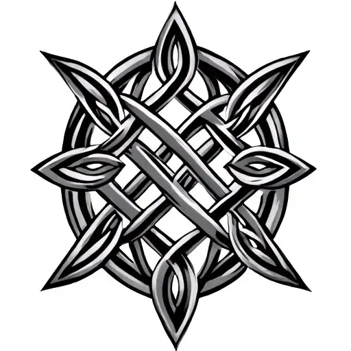 celtic fathers knot tattoo design idea
